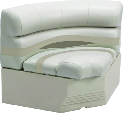 Wise Bm110021066 Premier Pontoon 32 Bow Radius Corner Section W/Base, Stone/Mocha Java/Khaki - Bm11002-1066 - 144-Bm110021066F1