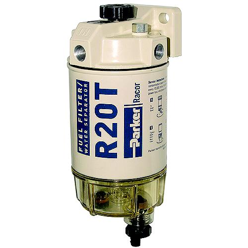 Racor 10 Micron Diesel Spin-On Fuel/Water Seperator, 30 Gph - 230R10 - 62-230R10F1