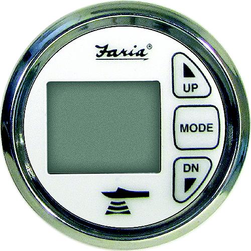 Faria In-Dash Dual Temperature Digital Depth Sounder With Transom Mounted Transducer And Temperature Sender - Chesapeake Ss - F13852 - 678-13852F1