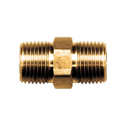Fairview 122B Brass Hex Nipple, 1/4