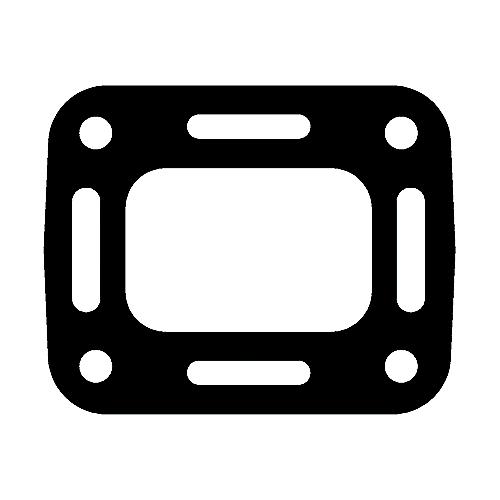 Quicksilver 27-8M0162537 Exhaust End Cap Riser Gasket - 8M0162537 - 710-27-8M0162537F1