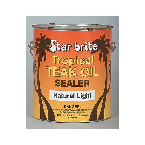 Starbrite 87900 Tropical Teak Sealer, Natural Light, Gal. - 87900 - 74-87900F1