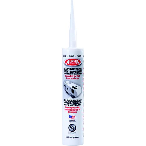 Alpha Systems 862215 Alphathane 100% Solids Self-Leveling Sealant, 9.8 Oz Tube, White - 862215 - 804-862215F1