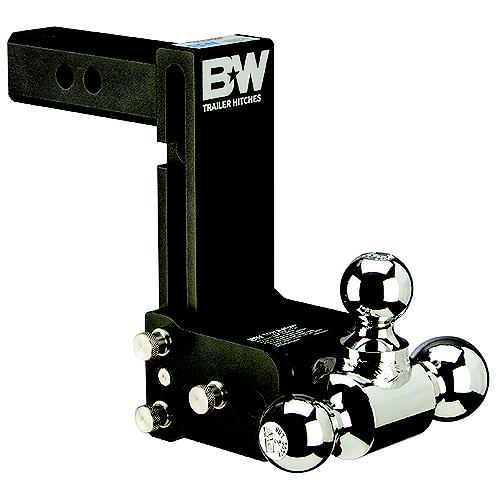 B&W Ts10049B Trailer Hitches Tow & Stow Tri Ball Receiver Hitch | Fits Standard 2