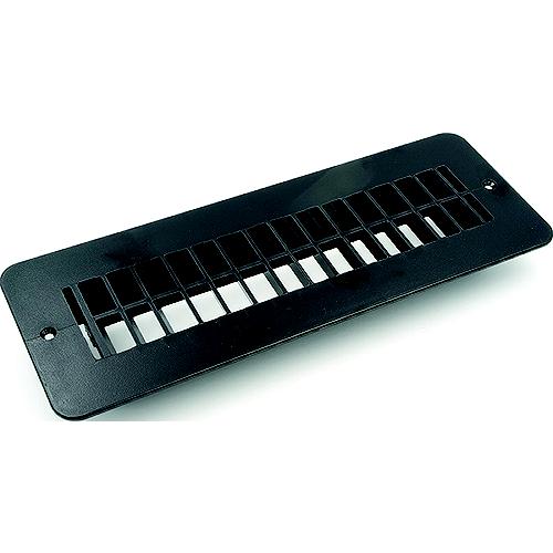 B&B Molders 94257 Floor Register, W/O Damper, Black - 94257 - 865-94257F1