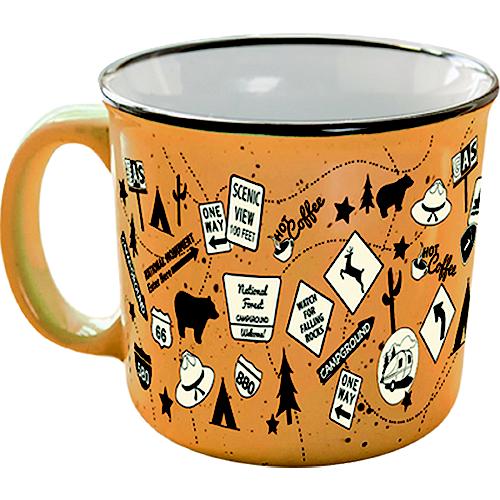 Jr Products Camp Casual Cc004T Mug, Tangerine Trip - Cc-004T - 342-Cc004Tf1