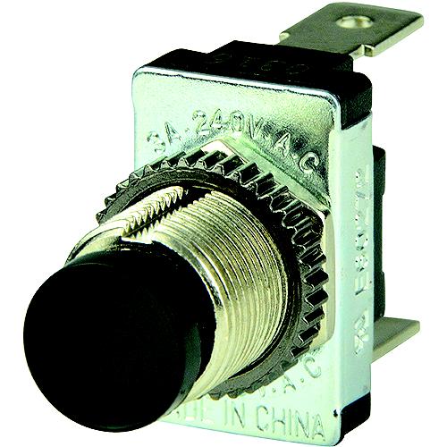 Bep 1001402 Momentary Contact Switch Off/(On), Black - 1001402 - 969-1001402F1