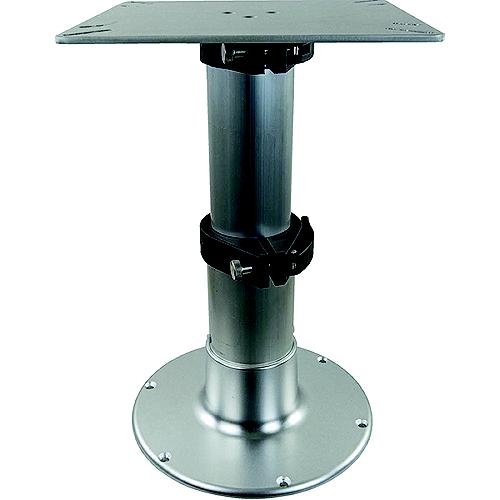 Springfield 1660231 3-Stage Clear Anodized Pedestal Set (Includes Square Table Mount And Base), 14