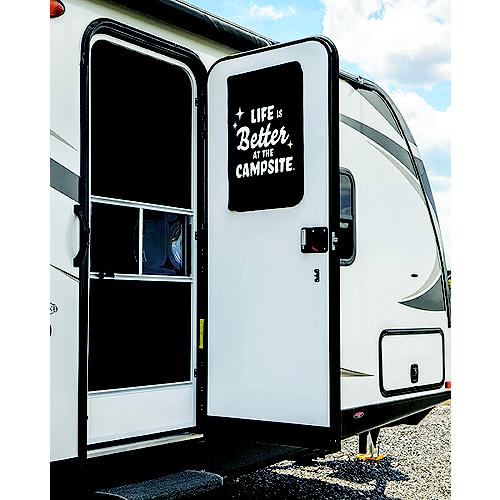 Camco 53051 Rv Door Window Light Blocking Shade - 53051 - 17-53051F1