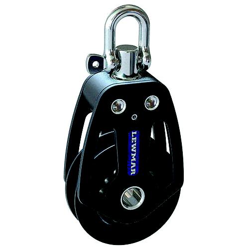 Lewmar 50Mm Htx Block, Single, Black, 3/8