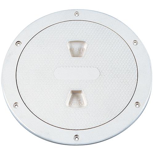 Beckson Screw Out Deck Plate With Standard Trim Ring, Diamond Center - Dp64-W - 35-Dp64Wf1