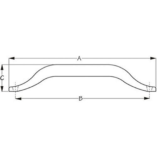 Seadog Surface Mount Hand Rail | Formed 304 Stainless Steel | 1