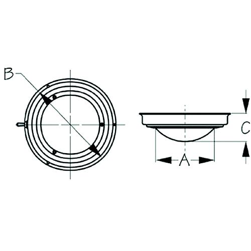 Sea-Dog 4001981 Led Dome Light, 5-1/2