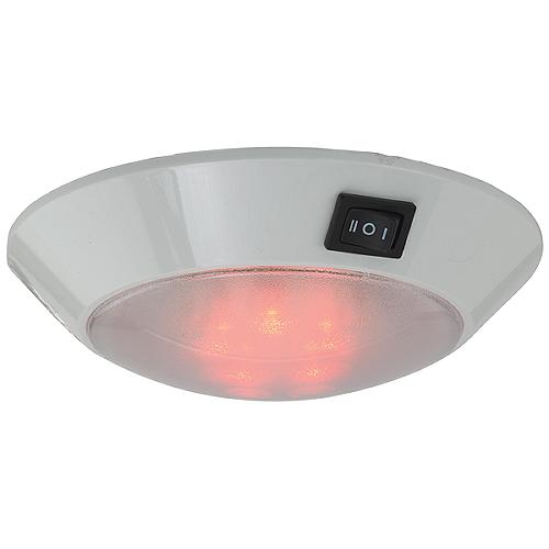 Seadog 401757 Plastic 5 Red & 15 White Led Day & Night 12V Dome Light | #8 Fastener | White Finish - 401757-1 - 354-4017571F1