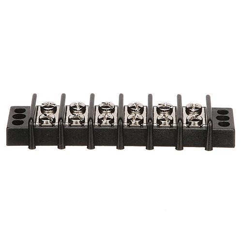 Seachoice Terminal Block, 6-Gang, Nickel Plated Brass Terminals - 13571 - 50-13571F1