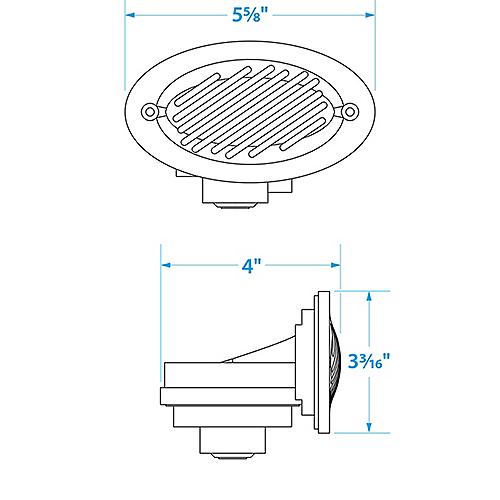 Seachoice Hidden Boat Horn, Abyc And Nmma Standard, Stainless Steel Cover - 14571 - 50-14571F1