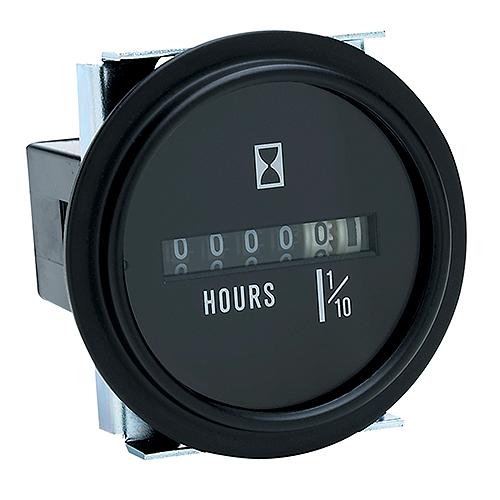 Seachoice Hourmeter Gauge For Boats, Round, 2 In., Black Bezel - 15311 - 50-15311F1