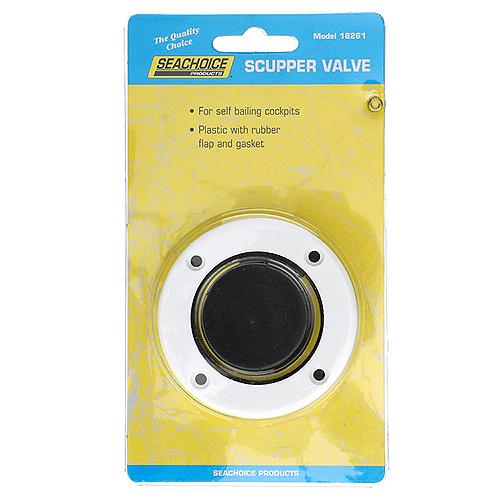Seachoice Boat Self-Bailing Cockpit Mounted, 2-7/8 In. Scupper Valve Kit - 18261 - 50-18261F1