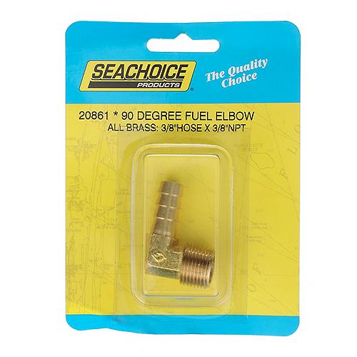 Seachoice 20861 90 Degree Brass Fuel Elbow - 50-20861 - 50-20861F1