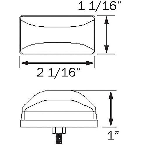 Sealed Marker/Clearance Lightamber - Mc95Assch - 50-52521F1