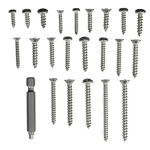 Seachoice Stainless Steel Tapping And Machine Screw Kit - 226 Piece - Rp-Kp5577Sc - 50-59427F1