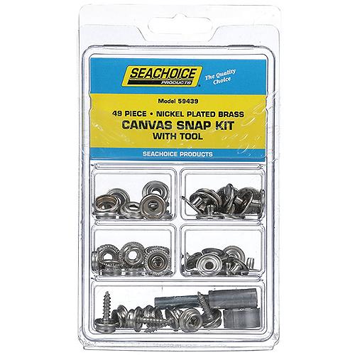 Seachoice 49-Piece Canvas Snap Kit With Tool, For Boat Covers And Canvas Covers - Rp-Kp7260Sc - 50-59439F1