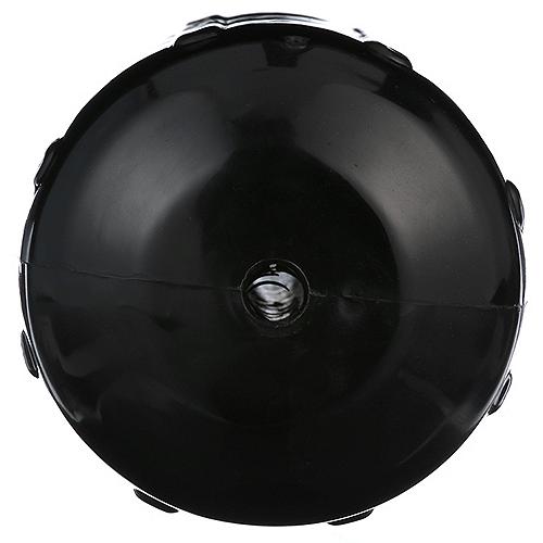 Seachoice 79141 Center Hole Ribbed Fender, Black, 6