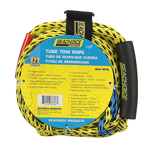 Seachoice 86766 2-Section Tube Tow Rope, 60', Tows Up To 2 Riders - 86766 - 50-86766F1