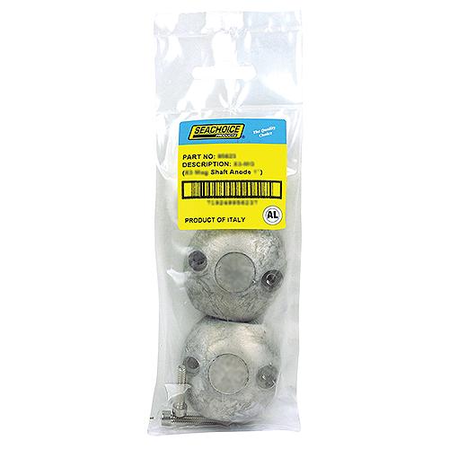 Seachoice 95634 Streamlined Shaft Anode W/Allen Screw, Aluminum, Model X8, Size 1-3/4