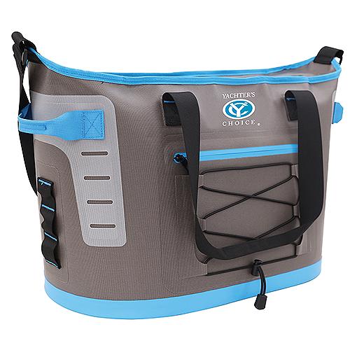 Yachter'S Choice 50053 Soft Cooler 30 Can Capacity / Tote Style W/ Shoulder Strap, Grey/Blue - 505-50053 - 505-50053F1