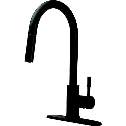 Dura Faucet Dfmk530Slkmb Streamline Pull-Down Kitchen Faucet, Matte Black - Df-Mk530Slk-Mb - 621-Dfmk530Slkmbf1