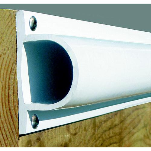 Dock Edge De1205F Prodock Commercial Grade Heavy D Profile, White, 8', 3/Pk - De1205F - 686-De1205Ff1