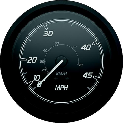 Quicksilver 8M6020099 Speedometer (45Mph), Black/Matte Black - 8M6020099 - 710-79-8M6020099F1