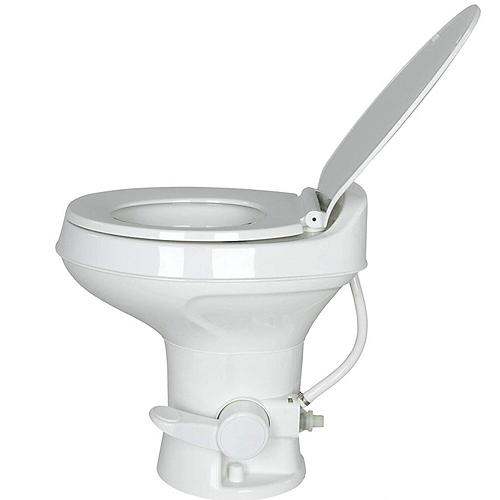 Flow Max™ Rv Toilet - White Round Plastic Bowl - 2024030310 - 804-2024030310F1