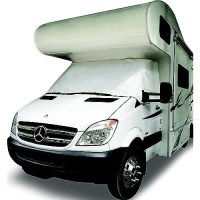 Adco 2401 Class C Windshield Cover For Rv, White - 2401 - 104-2401F1