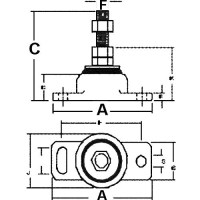 Rubber Engine Mount - 80001 - 109-80001F1