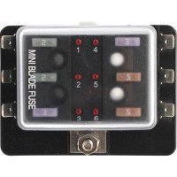 Cole Hersee 880025Bp Sd Mini Fuse Block, 6-Gang - 880025-Bp - 12-880025Bpf1
