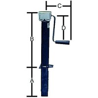 Bal Products 29025B Side Wind A-Frame 2,000 Lb Capacity Tongue Jack For Rv Trailers - 29025B - 129-29025Bf1
