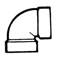 1/4 Bend Vent 1 1/2In Abs Bell Rv Rvx - 632201 - 135-632201F1