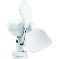 Caframo Ultimate 2-Speed Compact 12Vdc Fan W/Lighter Plug & Suction Cup Mt., White - 747Dcwcs - 141-747Dcwcsf1