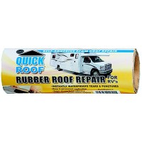 Quick Roof Rqr624 Instant Waterproofing For Rubber Roofs, Black Adhesive/White Epdm, 6