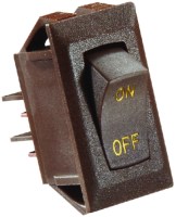 Switch-Rockr 10A Brn Gold-Text - S273 - 350-S273F1