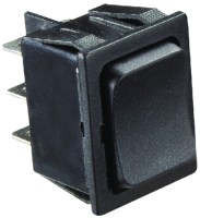 Switch-Rocker 5A On-Off-On Blk - S471 - 350-S471F1