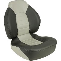 Springfield Fish Pro Mid Back Folding Seat, Charcoal & Gray - 1041733 - 169-1041733F1