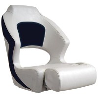 Springfield Deluxe Sport Flip Up Seat, White/Navy - 1043251 - 169-1043251F1