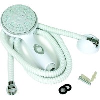 Camco 43714 Shower Head Kit, White - 43714 - 17-43714F1