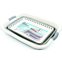 Camco 51903 Collapsible Utility Basket, Large, White/Gray - 51903 - 17-51903F1