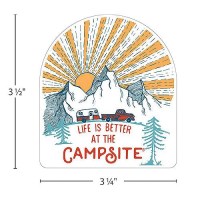 Camco 53254 Decorative Decal/Sticker, Multi Color Sunrise - 53254 - 17-53254F1