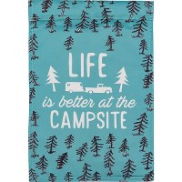 Camco 53308 Camp Themed Yard Flag, Tree Sketch - 53308 - 17-53308F1