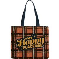 Camco 53482 Tote Bag, My Happy Place Red Plaid - 53482 - 17-53482F1